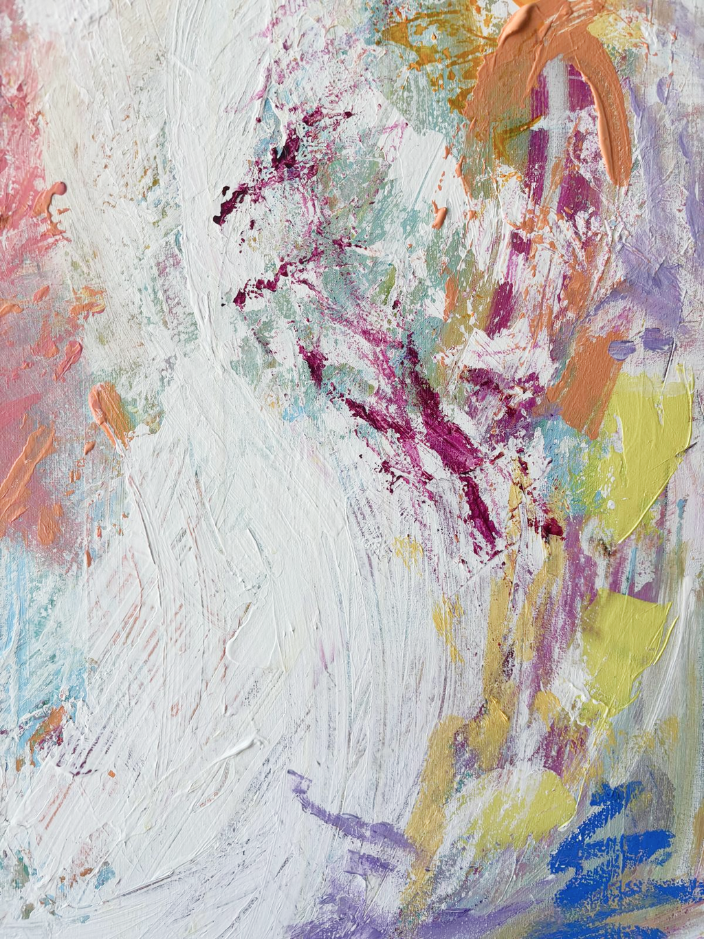 Fresh start detail acrylic artwork