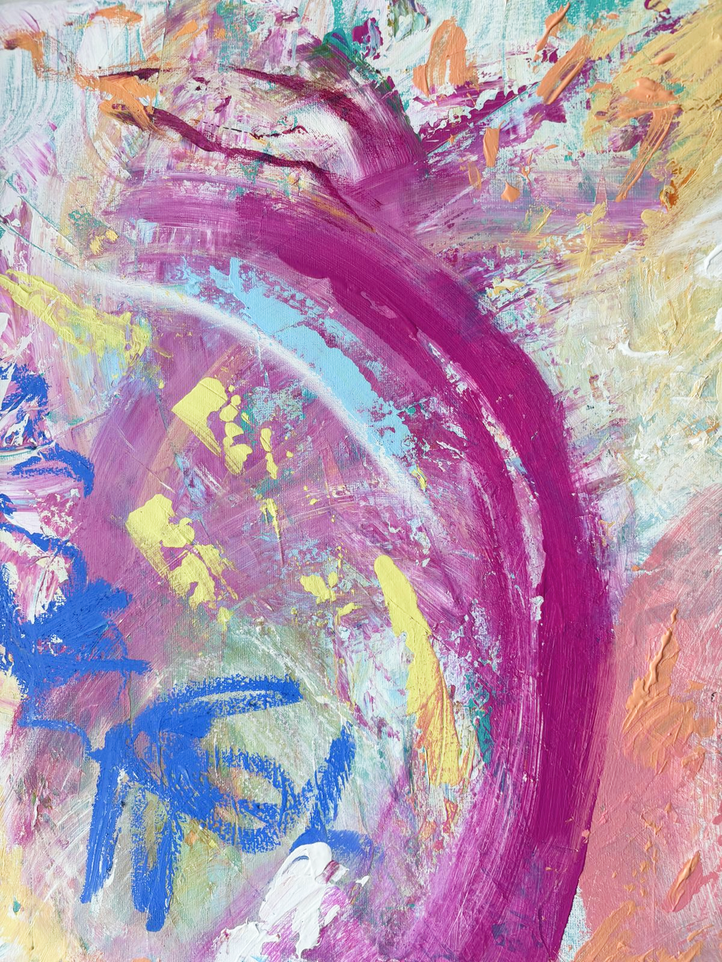 Fresh start detail acrylic artwork