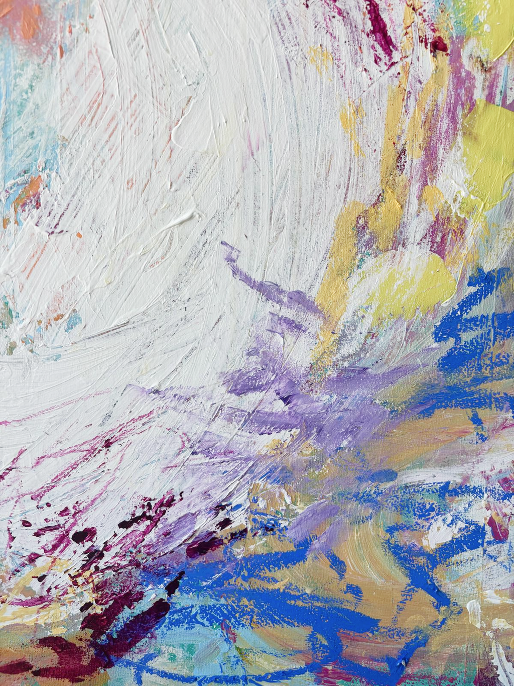 Fresh start detail acrylic artwork